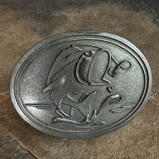 Bev Buckle Original Gone Fishing Beverage Holding Belt Buckle Made in the USA