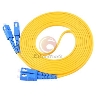 100M Sc-Sc UPC 9/125 Duplex Einzelmodus Glasfaser Patch Kabel PVC Faser Kabel
