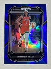 2023 Panini Prizm WNBA /175 Blue Prizm #67 Brittney Sykes Washington Mystics