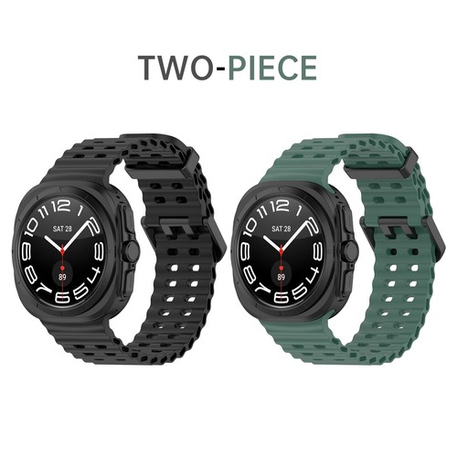2Pack Sport Breathable Silicone Band Strap For Samsung Galaxy Watch 7 Ultra 47mm - Picture 16 of 113