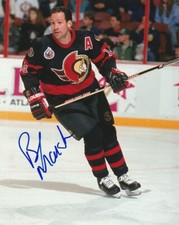 BRAD MARSH SIGNED OTTAWA SENATORS 92-93 INAUGURAL SEASON 8x10 PHOTO! PROOF