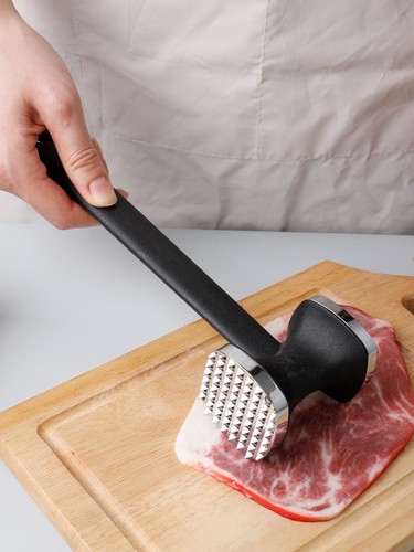 1pc Double Side Meat Tenderizer Steak Mallet Food Hammer Beef Pork Kitchen Tool - Picture 2 of 7