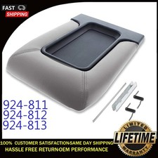 Center Console For 1999-07 Chevy Silverado 19127364 Lid Armrest Latch Light Gray