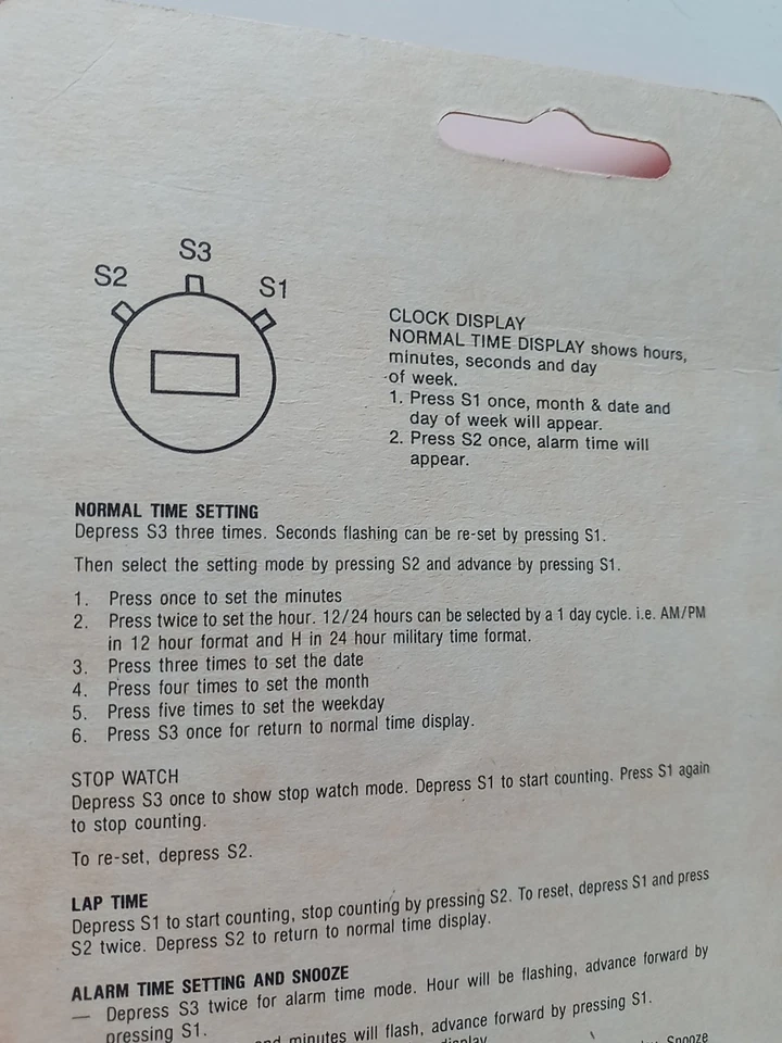 Reloj Deportivo Vintage TimeTracks LCD Cuarzo Modelo 397M Nuevo En Paquete MUY RARO Foto 3 de 4