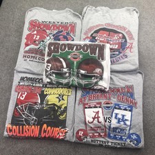Alabama Crimson Tide Shirt Mens Large Gray Lot Of 5 Football Showdown