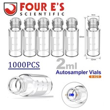1000PCS 2ml Autosampler Vial Glass Vial Small Bottles HPLC 9-425 Sample Vials