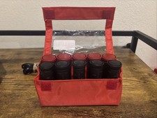 Remington H-1015 Ceramic Ionic Hot Rollers Travel Hair Curlers W/Case Set