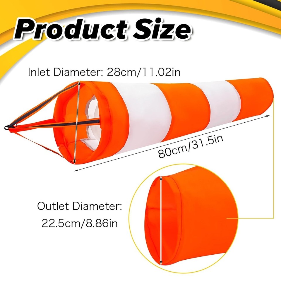 Wind Socks for Outside, 30 Inch Heavy Duty Windsock Waterproof Rip-Stop ...