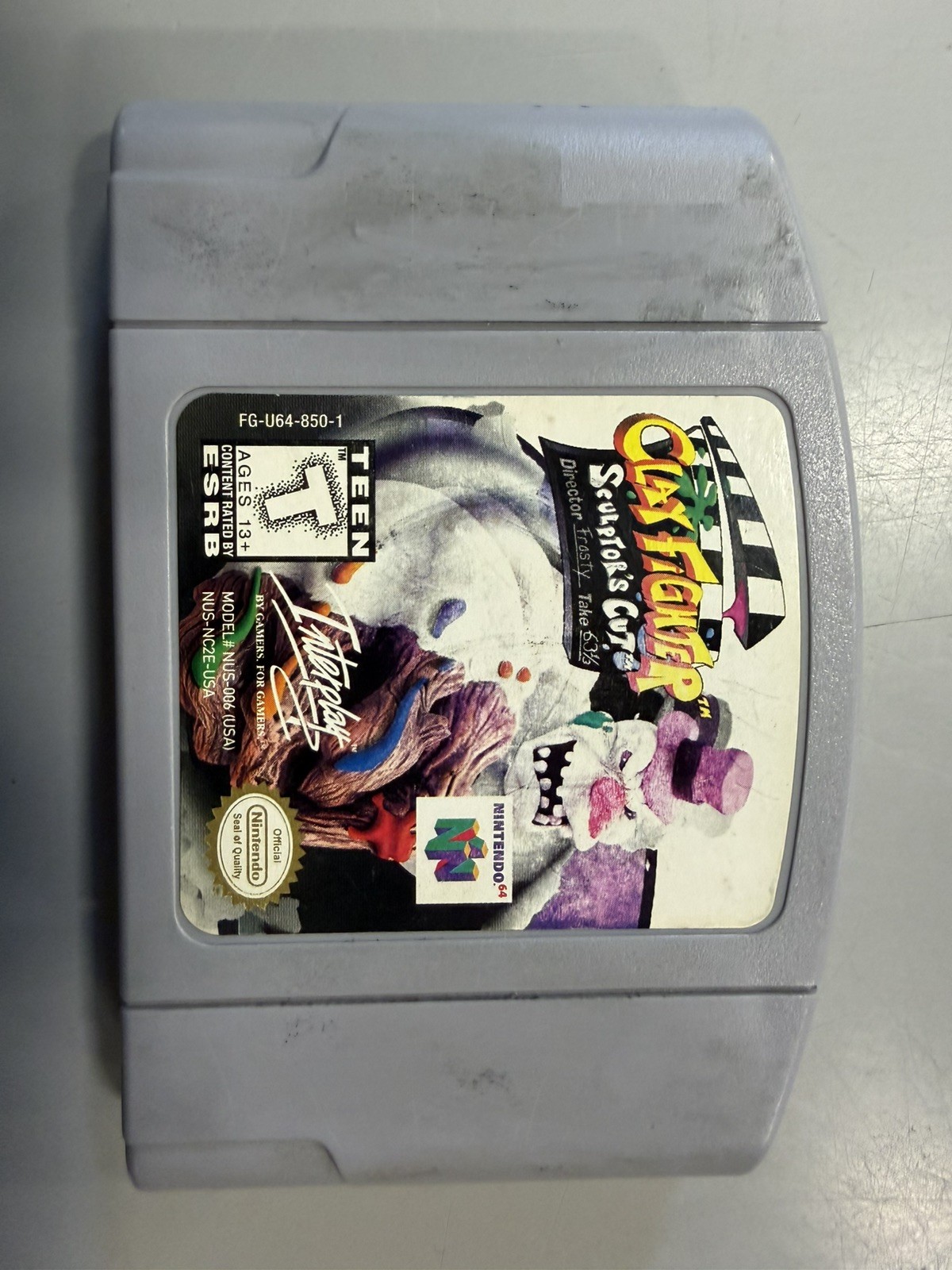 Clay Fighter Sculptors Cut - N64 Loose TESTED