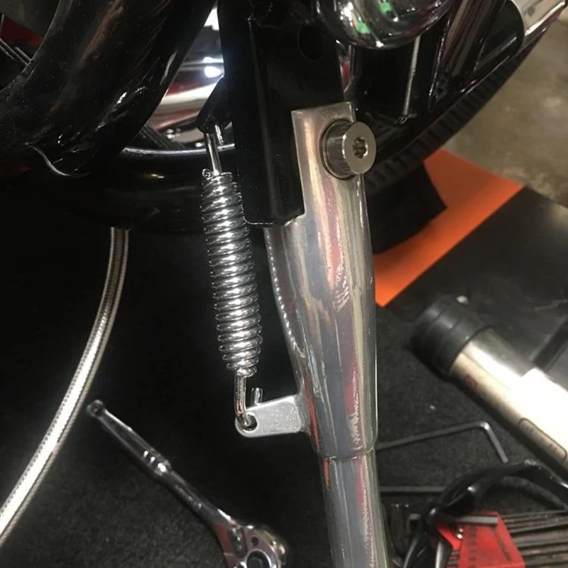 Muelle de soporte plateado apto para Harley-Davidson Sportster 883 1200 Iron XL883N Foto 2 de 4