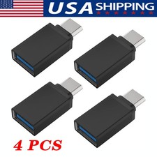 4 pcs USB-C 3.1 Male to USB A Female Adapter Converter OTG Type C Android Phone