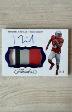 2017 Flawless - Michael Thomas Patch Auto /15 - Ohio State RPA SP Hit - #PA-MT