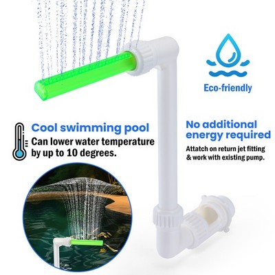 Swimming Pools Waterfall Fountain Above Ground Inground Pool Cooler Sprinkler...