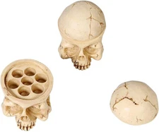 Skull Tattoo Ink Cup Holder 7 Large Holes Hard Resin For Tattoo Supplies
