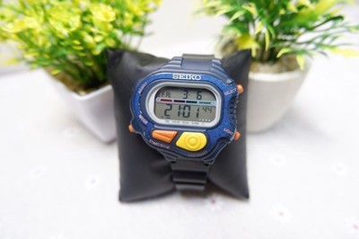 Vintage Seiko Super Runners S640-4000 Digital Watch 90s Rare JDM