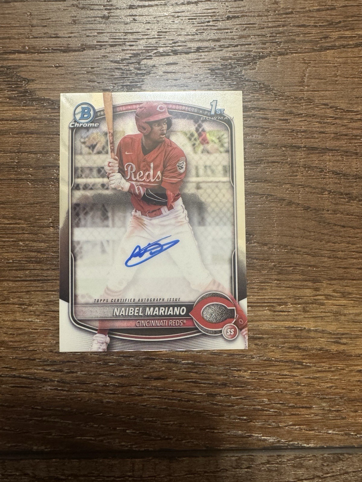 2025 1st Bowman Chrome ~ Naibel Mariano ~ Auto ~ #CPA-NM ~ Cincinnati Reds