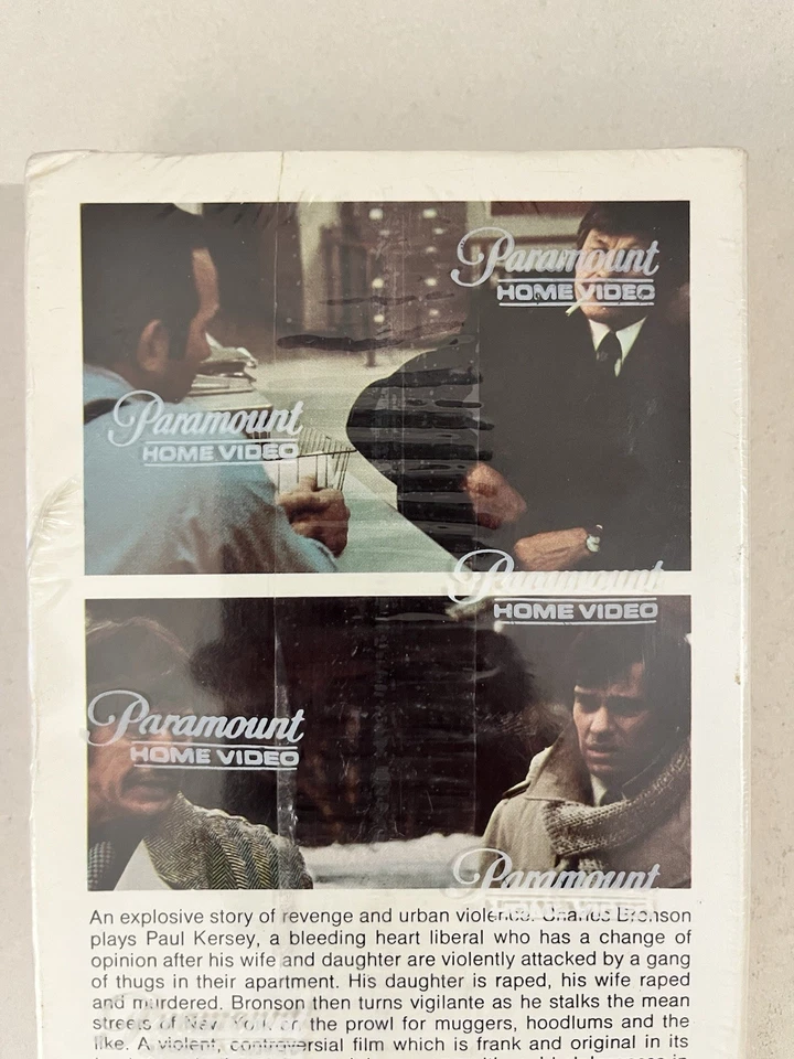 BACK WATERMARKS Death Wish (1974 Film)(1980 VHS) Charles Bronson NEW & SEALED - Image 3 of 4