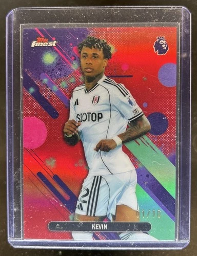2025-26 Topps Finest Premier League Kevin Common Red Refractor #/10 Fulham