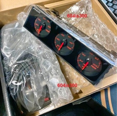 Defi Dinゲージ Genuine Defi DIN-Gauge Red Color Triple Gauge Meter Cluster