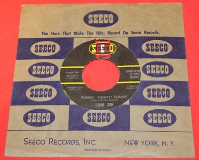 LANI ZEE ''FUNNY, FUNNY, FUNNY'' 1961 DOOWOP WITH RARE SEECO SLEEVE - NM HEAR IT