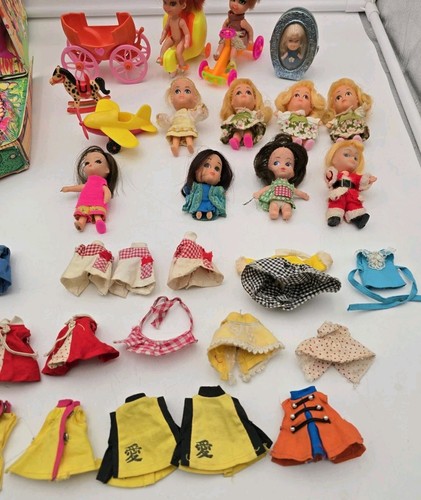 Large Vintage Lot of 1960s Mattel Liddle Kiddles Dolls, Klub and Accessories - Picture 3 of 16