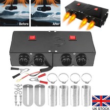 12V 500W Electric Car Heater Car Heating Fan Defogger Defroster Demister 4 Holes