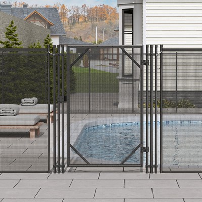 Pool Fence 4'x12'/48'/72'/96'/108' 4'x2.5' Gate Inground Pool Removable Fences