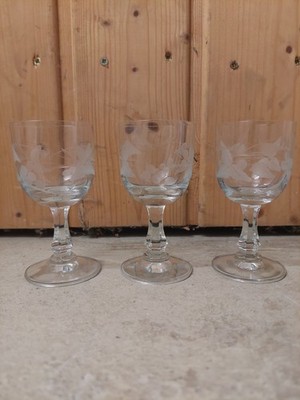 3x Vintage Kristallgläser   Princess House  Heritage 