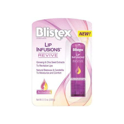 4 Pack Blistex Lip Infusions Revive Revitalizing Comfort Lip Moisturizer 0.13 Oz
