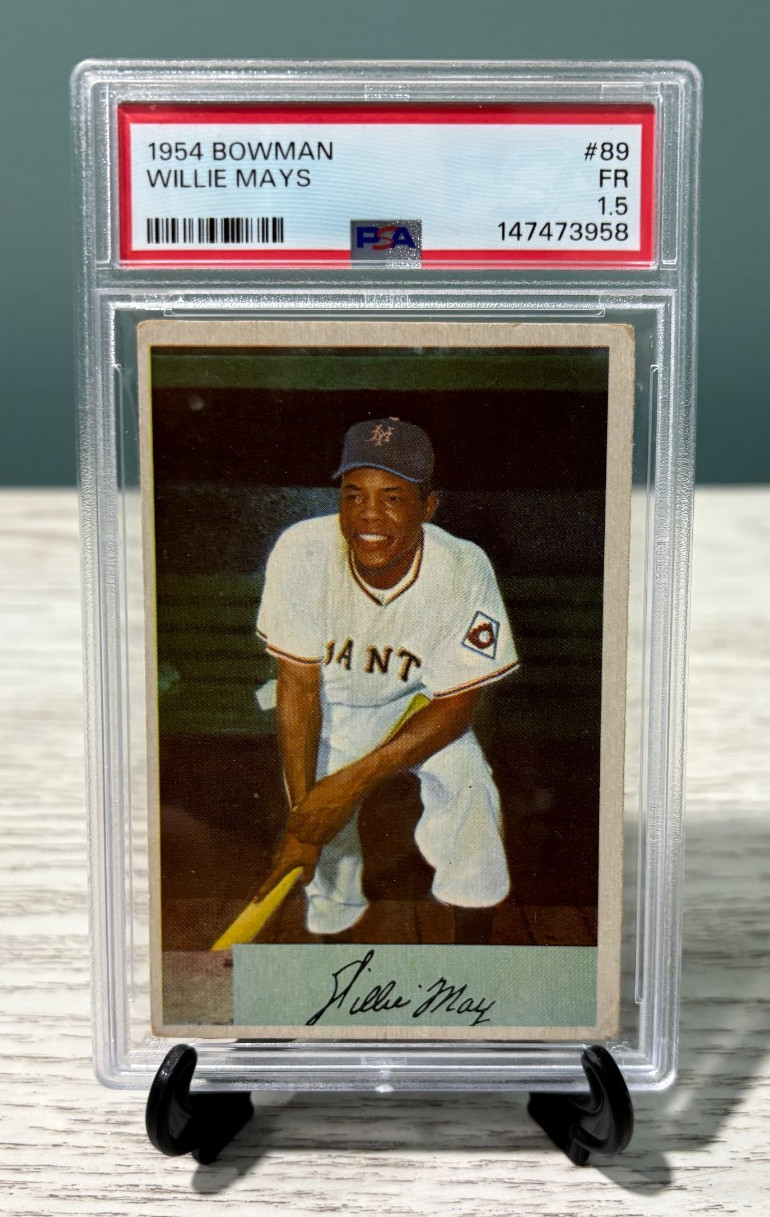 Willie Mays 1954 Bowman #89 PSA 1.5 FR - GIANTS view 3