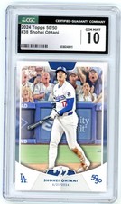 2024 Topps 50/50 #38 Shohei Ohtani CGC 10 GEM (WS)