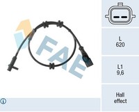 FAE ABS Sensor Raddrehzahl DrehzahlfüHler Hinten FüR Ford Fiesta VI B-Max JK