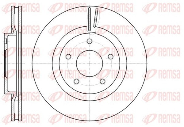 2X Bremsscheibe Remsa 61087.10 FüR Nissan 295,8Mm Qashqai 1 J10 NJ10 Trail 2 T31-image