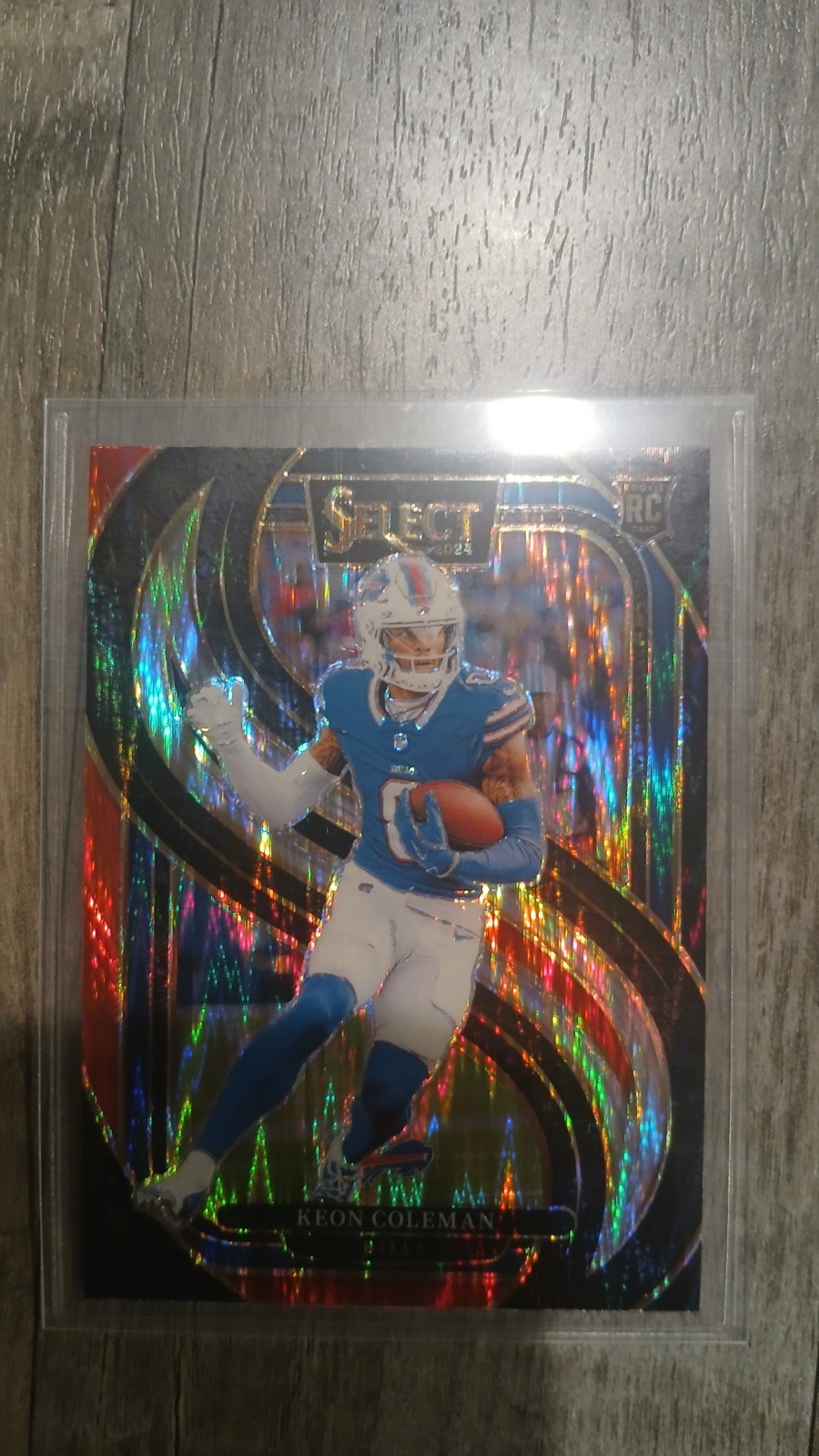 2024 Panini Select - Premier Level Keon Coleman #153 Black/ Red Shock Prizm (RC)