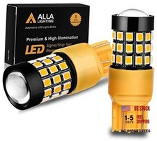 Amber Yellow LED Brake Stop, Tail, Turn Signal Lights - 7440 7443