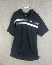 Under Armour Polo Shirt Mens 2XL Black The Performance Polo Golf Loose Athletic