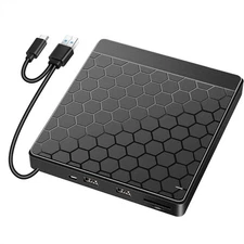 External DVD Drive for Laptop 6 in 1 USB 3.0 DVD Player for Laptop Disk Drive