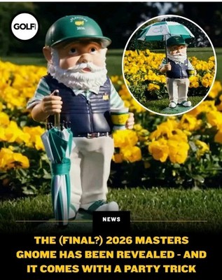 New! 2026 Augusta Masters Golf Tournament Gnome - Full Size | eBay