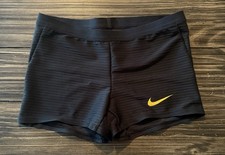 Nike Pro Elite Running Tights Shorts Red Womens Large Made In USA DA2997-026
