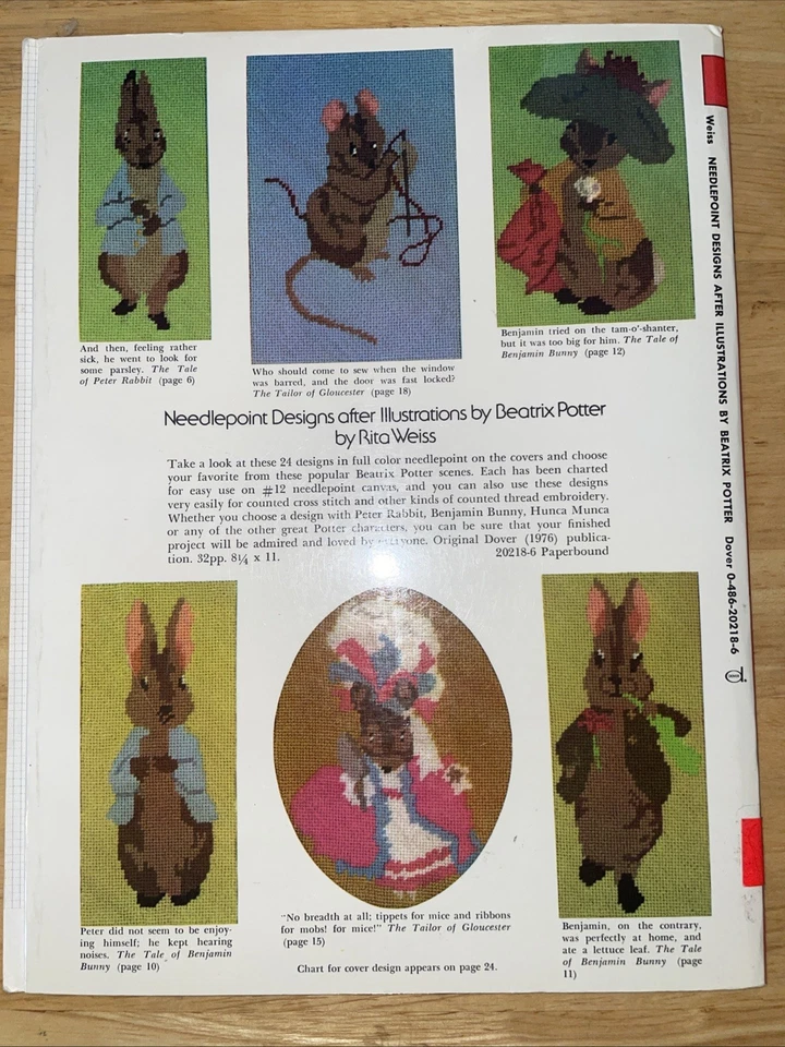 Needlepoint Designs After Illustrations by Beatrix Potter Charted for Easy Use - Image 2 of 4