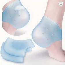 2pcs Silicone Moisturizing Protectors Gel Heel Hole Socks Cracked Foot Skin Care