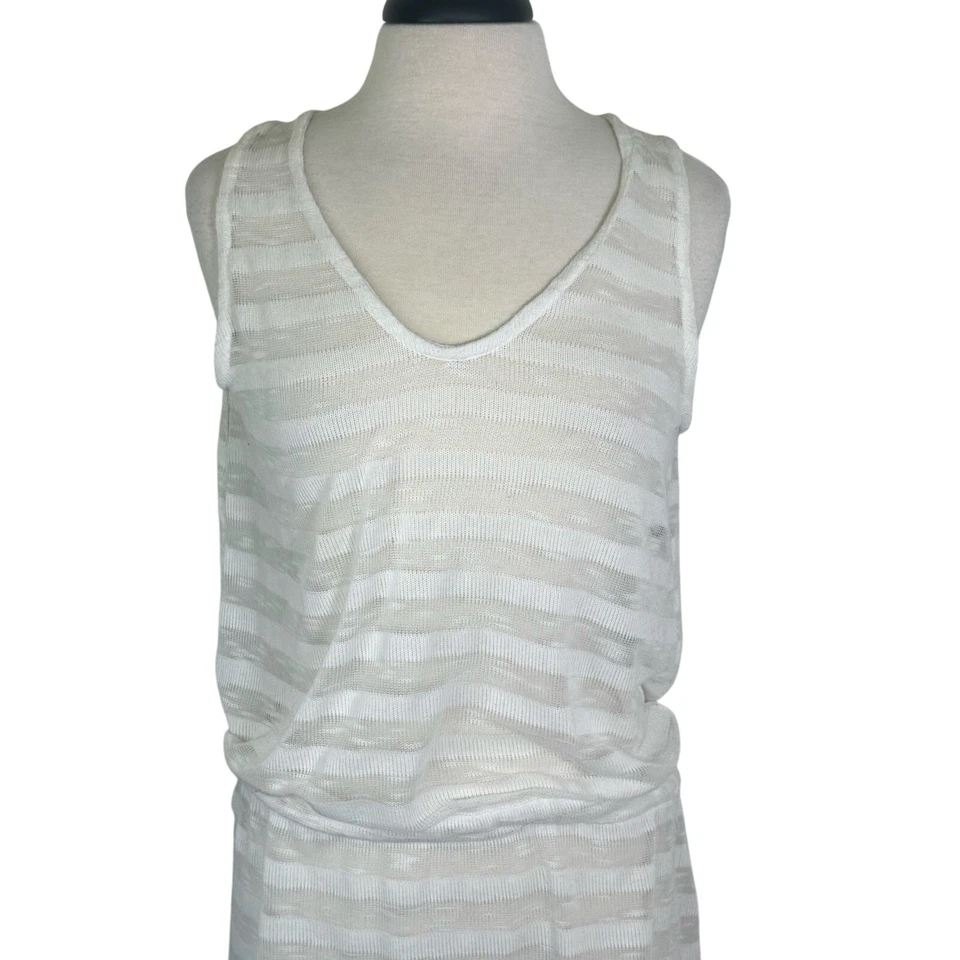 Traje de baño de playa OAKLEY transparente ligero a rayas sin espalda cubierta para mujer talla L Foto 2 de 4