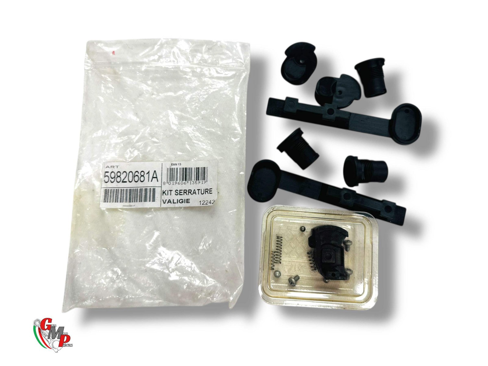 Kit serrures valises Ducati robuste en acier inoxydable poli