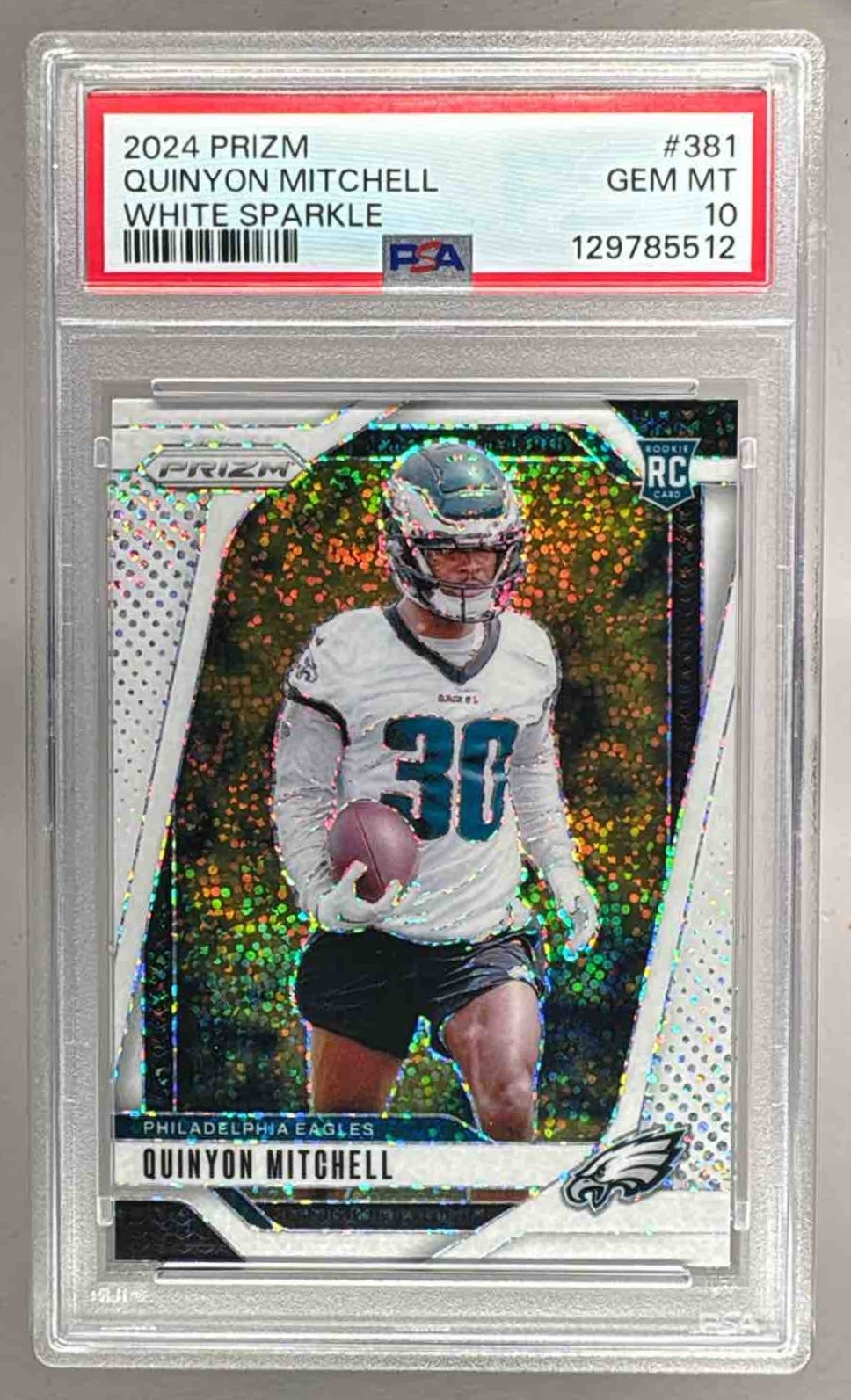 Quinyon Mitchell Panini Prizm #381 White Sparkle