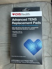 CVS Health Portable TENS Replacement Pads 4 Reusable Adhesive Gel Pads