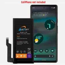 Large Capacity 4500mAh Displaceable Li-Polymer Battery fit Google Pixel 6A GLU7G