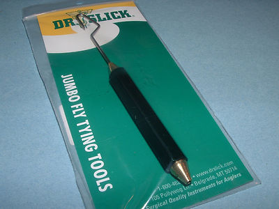 Dr. Slick Jumbo Dubbing Hook w/ Half Hitch Tool Handle Fly Tying DH-J