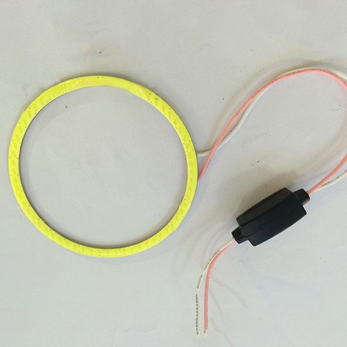 80mm Dia Weiße COB LED Auto Scheinwerfer Engel Augen Ring Licht Lampe Birne - Bild 7 von 7