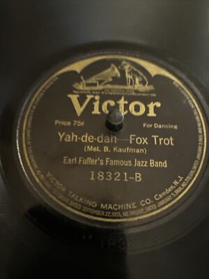 RE-501 ジャッキー ラッセル Victor 78 RPM Earl Fuller's Famous Jazz Band - Slippery Hank 18321