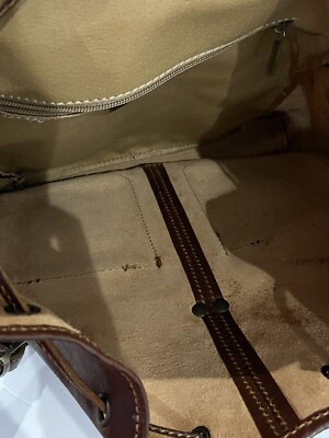 Alessia Genuine Leather Backpack Italian Made In Italy Buckle Stitched Top Flap | eBay Alessia Genuine Leather Backpack Italian Made In Italy Buckle Stitched Top Flap | eBay